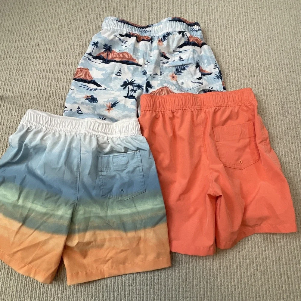 Abercrombie Kids Boys 9/10 Youth Graphc Swim Swimming Trunks Bundle